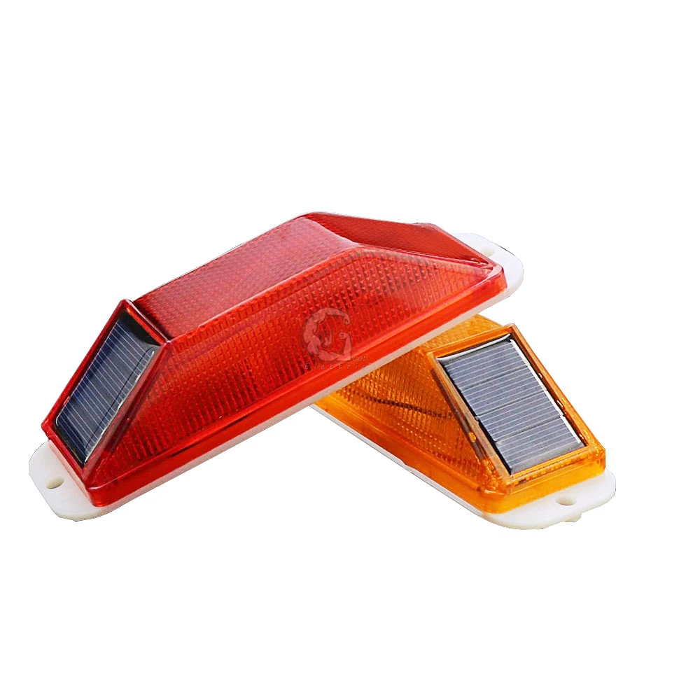

Solar LED traffic warning light Indicator light Strobe light for building crash barrier at night Lamp small Flashing Light