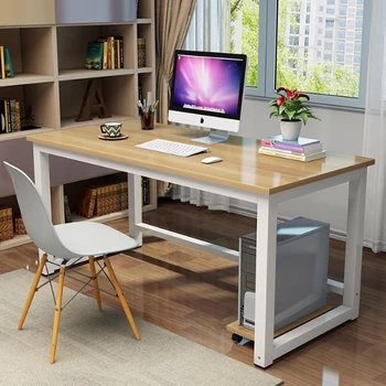 

Staff Desk Simple Children Desk Study Table Modern Minimalist Steel Wood laptop Desk Table