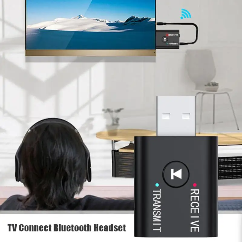 2 в 1 Bluetooth 5,0 передатчик приемник USB Аудио Динамик адаптер ключ BT5.0+ EDR портативный аудио адаптер для автомобиля динамик MP3