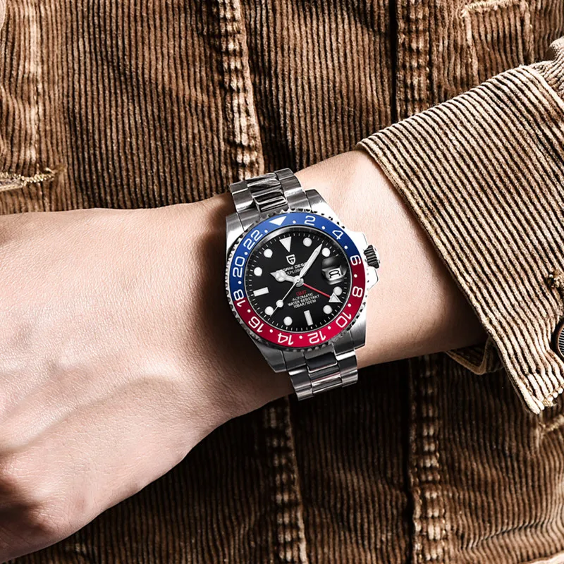 Nieuwe Pagani Ontwerp Merk Lichtgevende Gmt Mechanische Mens Horloges Luxe  Rvs 100M Waterdichte Automatische Horloge PD-1662 - AliExpress Watches