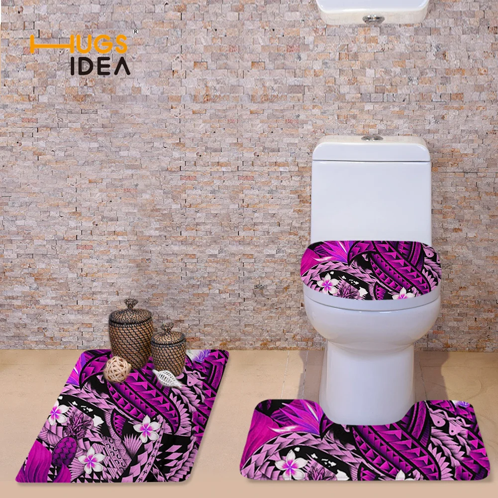 HUGSIDEA Toilet Lid Covers U Shape Pad New Kanaka Maoli Hawaiian