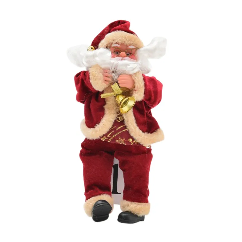 25 см Санта Клаус детское сидение дом Рождественский подарок игрушки фланелевые окна стол украшения Рождественский подарок Рождественские вещи - Цвет: B