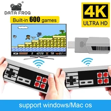 Dane żaba 8-bitowa konsola gra wideo wbudowany w 600 + gry Retro Stick pitnej Mini bezprzewodowy telewizor Dendy konsola do gier obsługuje wyjście AV