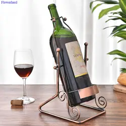 Новый европейский стиль металлическая Винная стойка подвесной держатель для вина подставка для вина Кронштейн Дисплей Стенд кронштейн