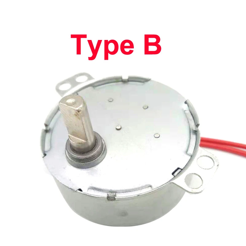 AC 5V 6V 9V 12V 110V 220V Synchronous Motor 4W Permanent Magnet Gear Low Speed CW CCW TYC-50 TYC49 TYJ50 50TYZ Robust Microwave