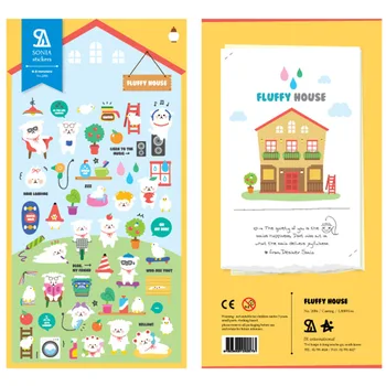 

Koraen Brand Sonia Cute My Fluffy Pet Stickers DIY Scrapbooking Diary Stationery Stickers Supplies Stationery