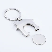 

Personalized Key Chain Custom Lettering Shopping Cart Pluggable Design High Quality Keychain for Laser Engrave Key Ring Holders
