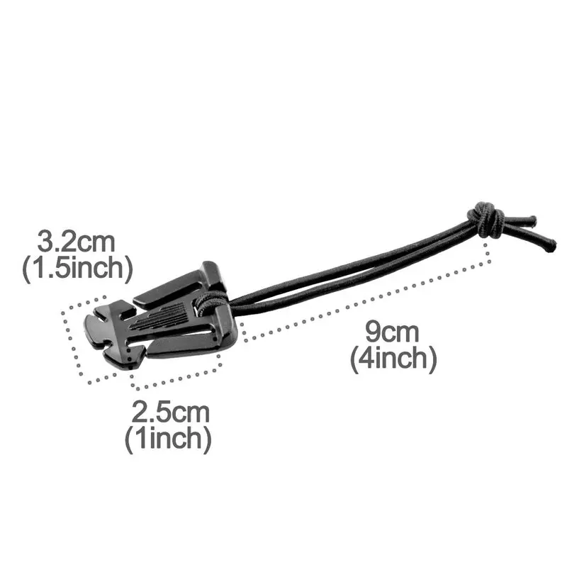 4pcs MOLLE Web Dominators with Elastic String, durable Tactical Strap Management Tool, Backpack Accessories, Tactical Gear Clip,