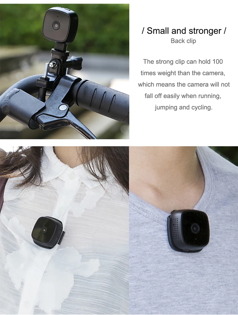 Мини камера Micro Wifi IP ночного видения 720P камера для записи HD видео рекордер Спорт на открытом воздухе Обнаружение движения Android P2P носимая камера