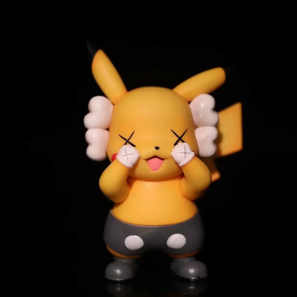 TAKARA TOMY Pokemon pikachu Tide фигурка бренда KAW желтая черная серая модель автомобиля