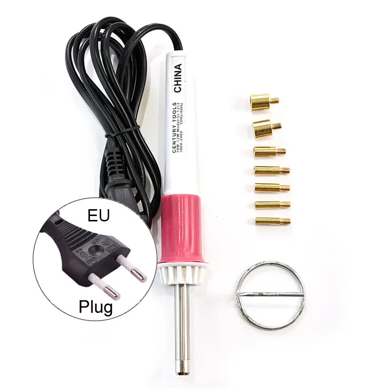 Быстро нагревается! EU/US Plug белое устройство горячей фиксации для нанесения страз розовый Железный-на горячей фиксации Стразы аппликатор палочка термофиксация инструмент Y2852 - Цвет: white-eu