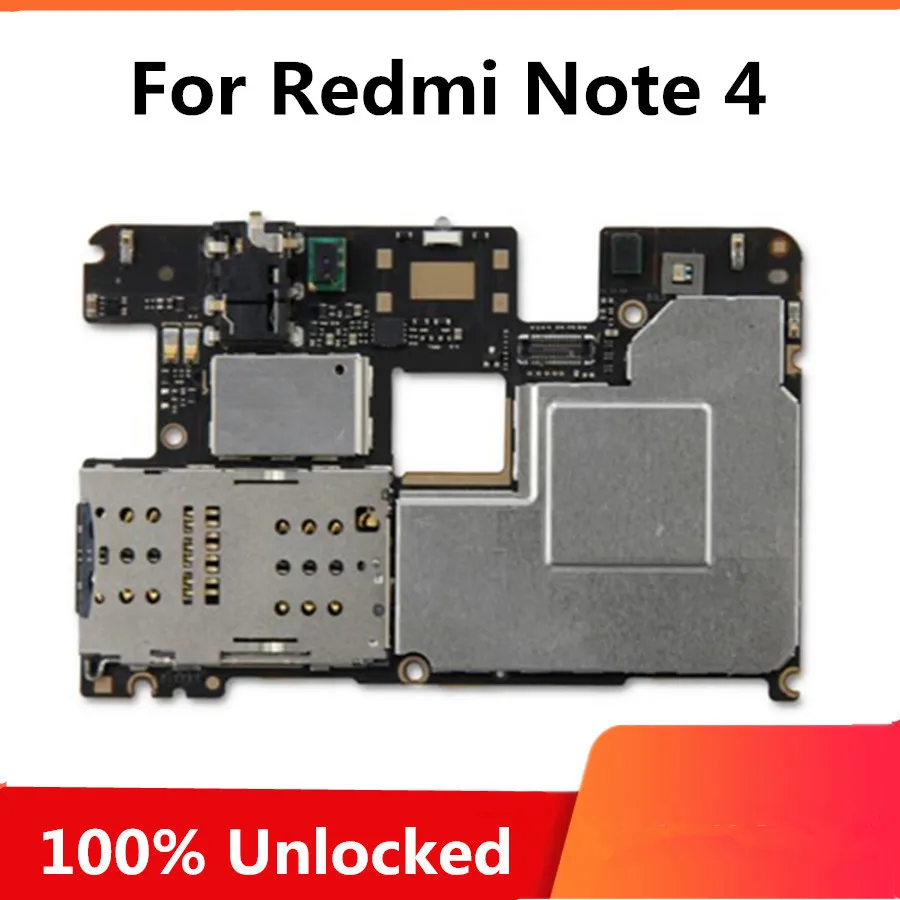 16 ГБ 32 64 для Xiaomi Redmi Note 4 материнская плата оригинальная Разблокировка схемы с