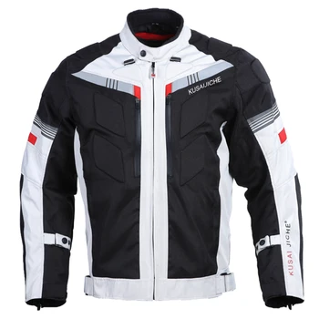 

Men's Motorcycle all season textile Riding Protector Jacket Waterproof