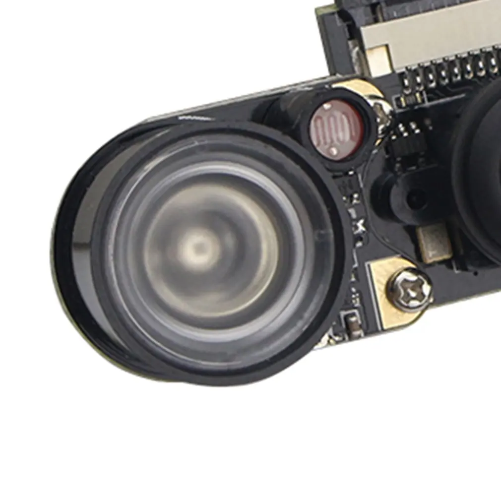 Billige Für Raspberry Pi 4 Modell B 3B + 3B 2B Nacht Vision Fisheye Kamera 5MP OV5647 130 grad Brenn Einstellbare Kamera