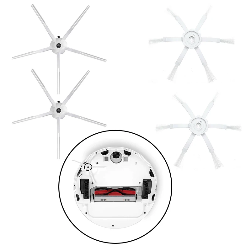Набор боковых щеток для Xiaomi Roborock S50 S51 S55 S60 S61, запчасти для пылесоса, аксессуары для уборки дома