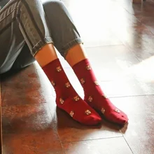 1 пара женских носков с милыми героями мультфильмов Повседневные Дышащие Эластичные Носки с рисунком собаки JL