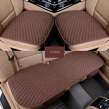 

Hot sale Linen Fabric Car Seat Cover Flax Cushion Breathable Protector Mat Pad Auto accessories for citroen c3 c4 c5 berlingo