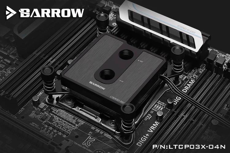 Подходит для INTEL слот LGA x99 x299 2011 2066 5v 3-контактный разъем процессор, курган Процессор кулер для воды LTCP03X-04N