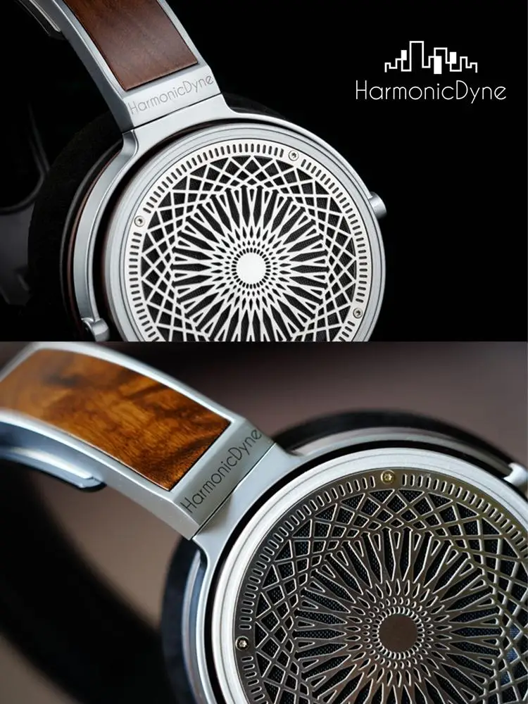 HarmonicDyne Zeus Acoustic 50mm Dynamic Hifi Music Monitor DJ Studio Audiophile Musician Over Head Stereo MMCX Headphone Headset