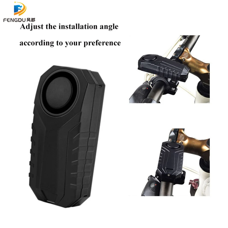 

Wireless Bicycle Waterproof Anti-theft Alarm Lock Vibration Bike Motorcycle E-bike Alarm Cycling Accessories With Remote Control