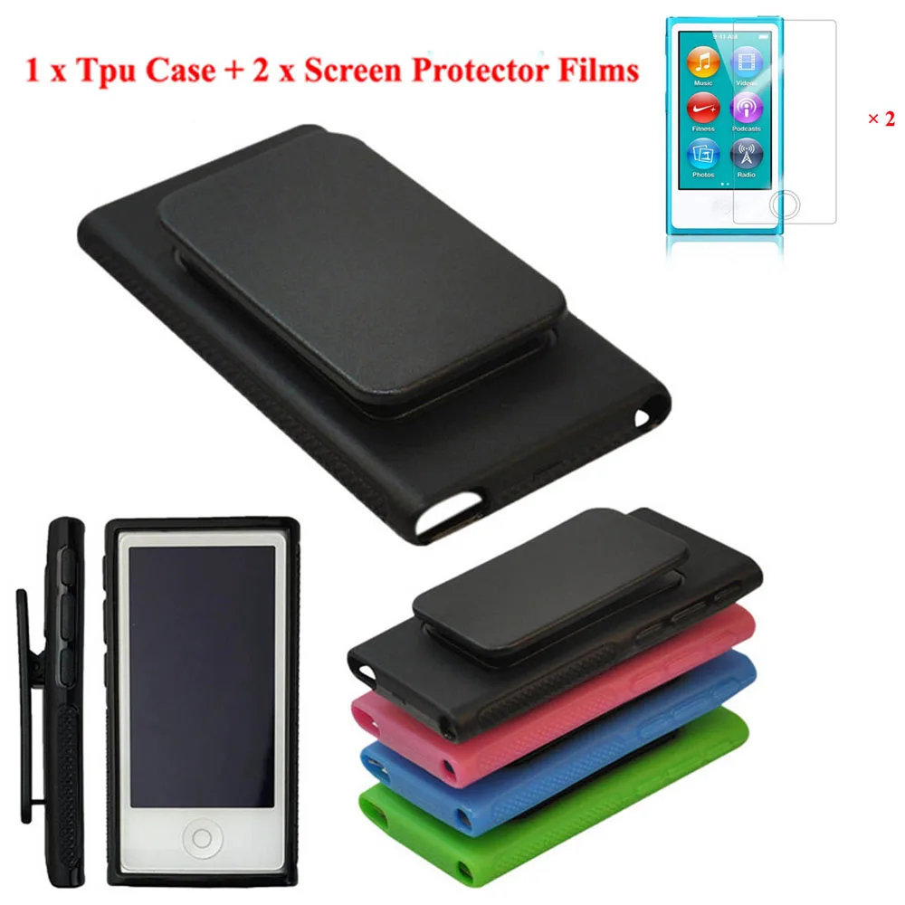Soft TPU Rubber Gel Skin Case Cover For iPod Nano 7G 7th Belt