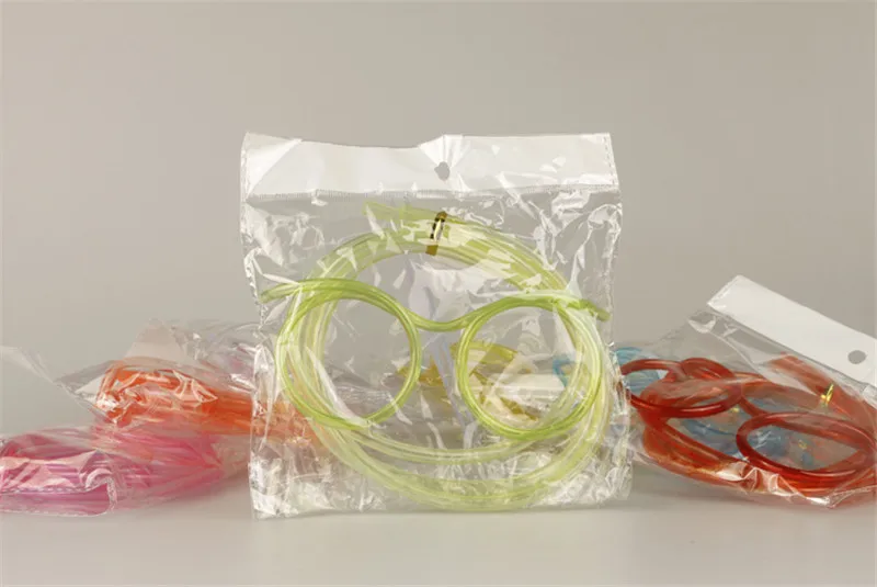 10PcsSet Funny Drinking Straws Unique Flexible Drinking Tube Kids Party Accessories Colorful Plastic Soft Glasses Straw (10)