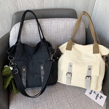 

Youth Student Canvas Women's Handbag Fashion Casual Shoulder Bag Large Capacity Bag Messenger Bag