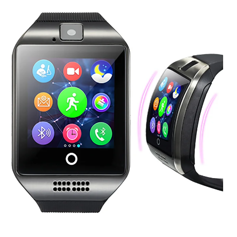 

Bluetooth Call Phone Smartwatches With SIM TF Card Camera Men Women Smartbracelet Relogio Fitness Pedometer reloj Smartwatch Q18