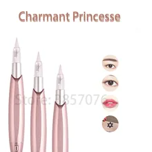 Charmer Princesse, розовая Золотая профессиональная машинка для татуировки, ручка, Перманентный макияж, бровей, губ, машина, Microblade, тату-пистолет, 35000 р/м