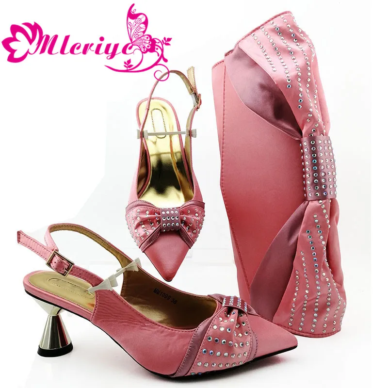 

pink Shoe and Bag Set Italian Matching Shoe and Bag Set African Shoes and Matching Bags Italian