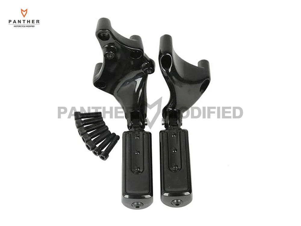 Черный мотоциклетный Противоскользящий подножки, кронштейны для ног, мото чехол для ног для Harley 883 1200 XL Sporster