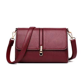 

Women's Genuine Leather Women's Bag New Shoulder Bag Casual Soft Leather Messenger Bag Portable Small Square Bag