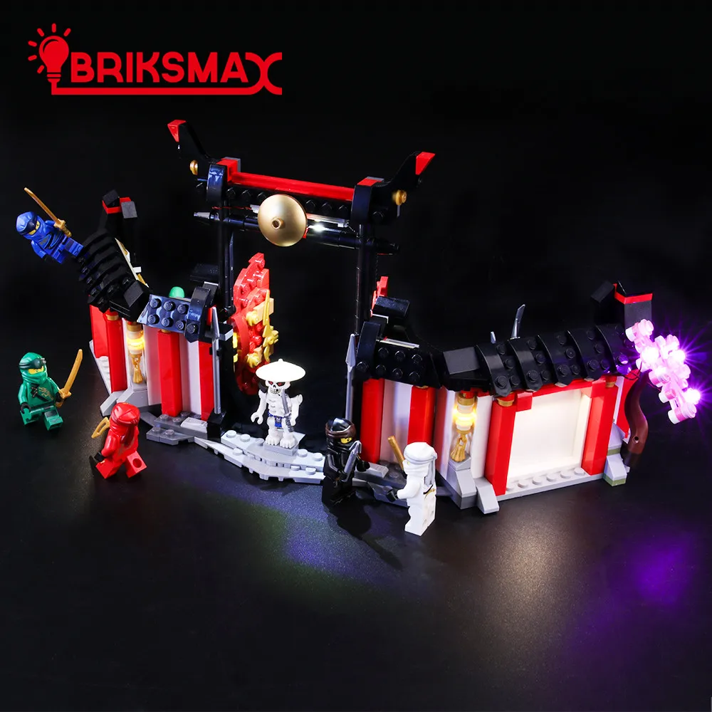 BriksMax Led Light Up Kit для 70670 Ninja Go Monastery of Spinjitzu строительные блоки игрушечный комплект освещения(не включает модель
