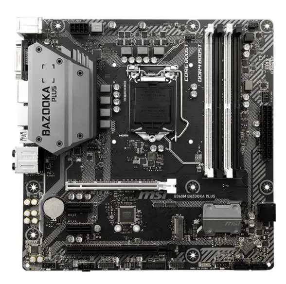 ^Cheap New MSI B360M BAZOOKA PLUS Motherboard +i5-9400F CPU DDR4 LGA 1151 64GB USB2.0 USB3.1 HDMI DVI Desktop motherboard free shipping