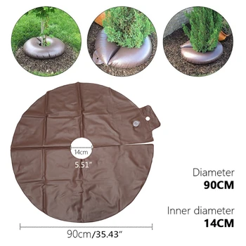 

15Gallon Tree Watering Bag Slow Release PVC Automatic Drip Catcher System