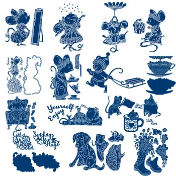

Rain Boots With Flowers Mouse Cup Metal Cutting dies 2019 new Craft Dies for Embossing Paper Card making Scrapbooking Decoration
