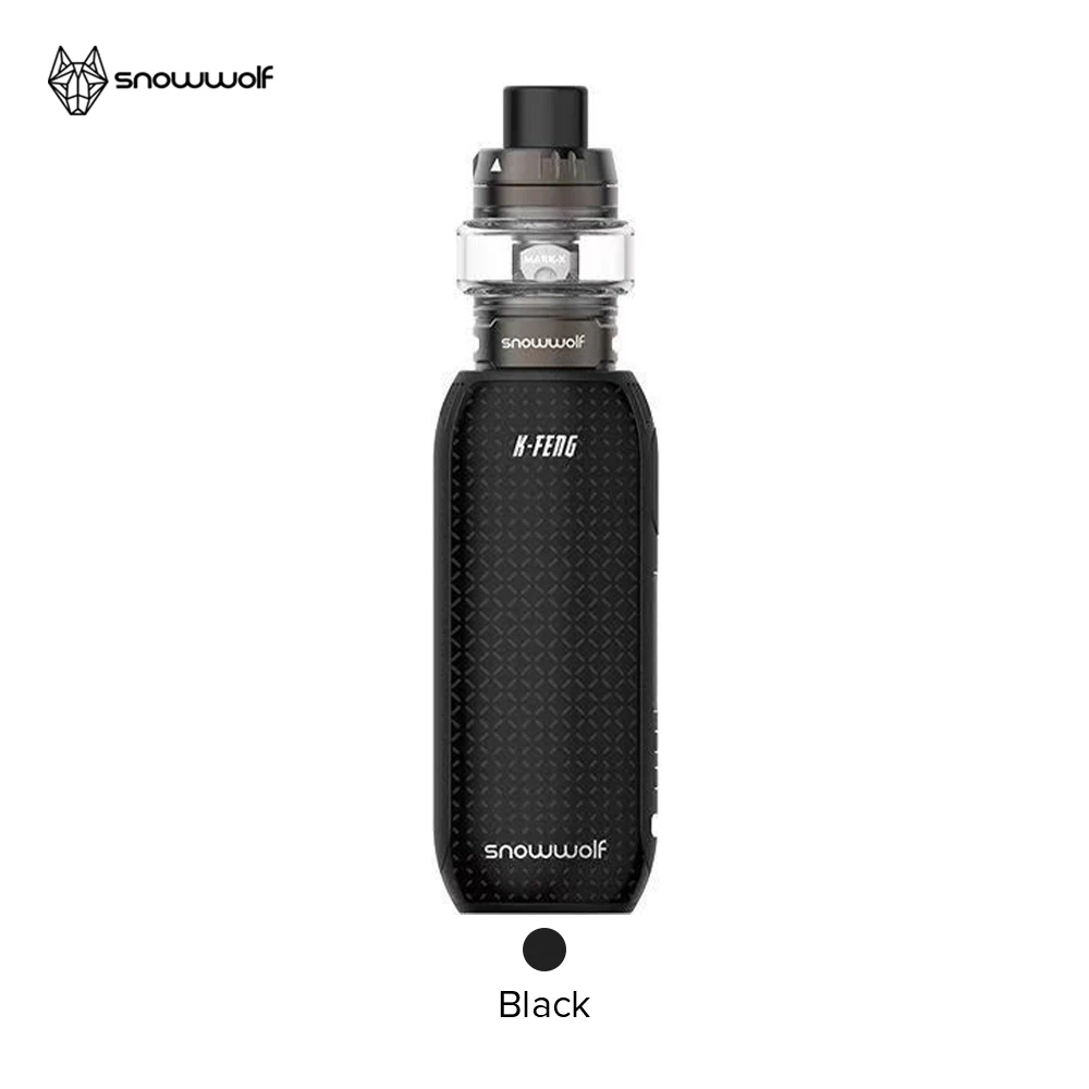 Новое поступление Snowwolf Kfeng Vape kit 2500 мАч встроенный аккумулятор и 3 мл/2 мл Mark Tank вейп-комплект электронной сигареты vs sigelei - Цвет: Black with tank