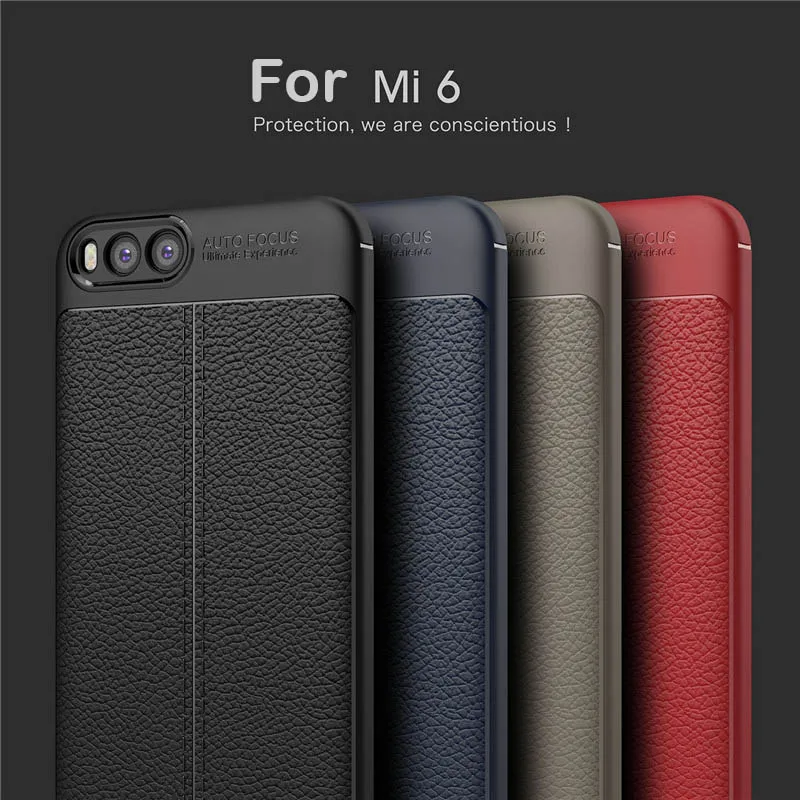 Силиконовый чехол Thouport для Xiaomi Mi 6 Мягкая силиконовая задняя крышка роскошный
