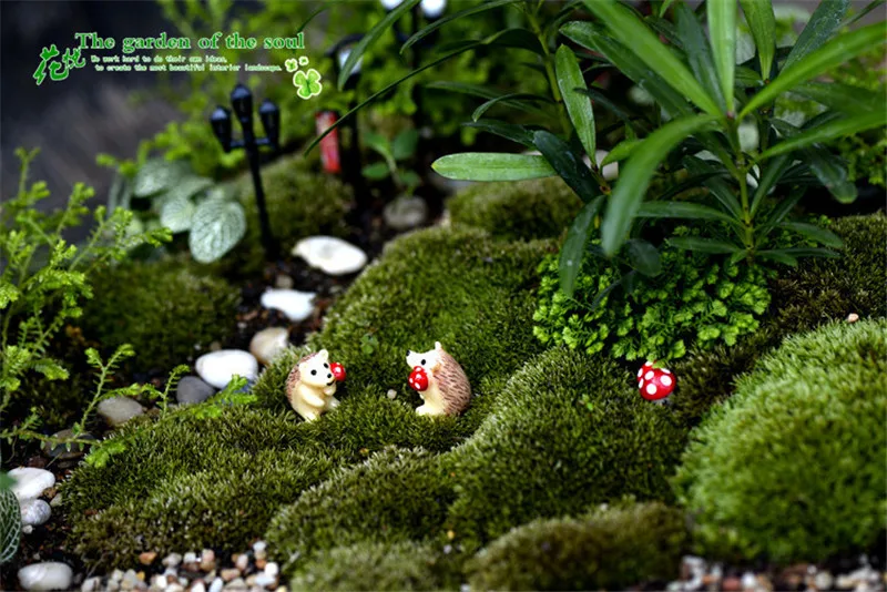 Мини-Ежик Hedgepig животное европейская модель Статуэтка статуэтки ручной работы фигурка орнамент миниатюрные украшения для дома и сада