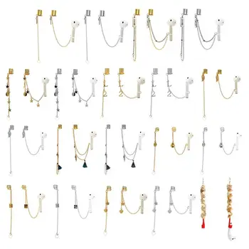 

Fashion Anti-Lost Ear Clip Bluetooth Earphone Holders Accessories Unisex earrings for Airpods 1 2 3 For Airpods Pro