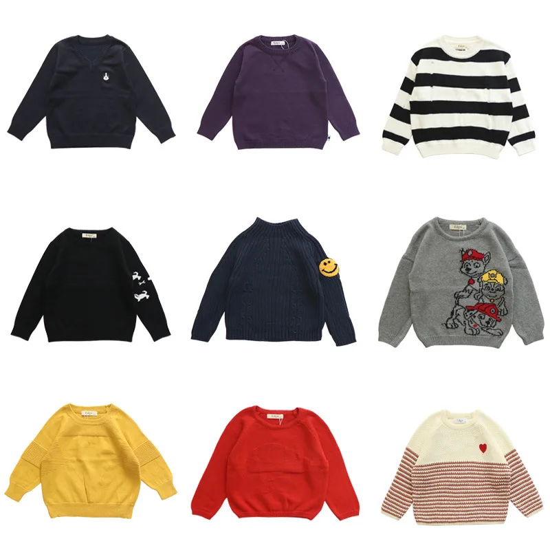 

Kids' Sweater Special Offer Processing Stock BOY'S Girls Pullover Knitting Shirt Rebate Does Not Change