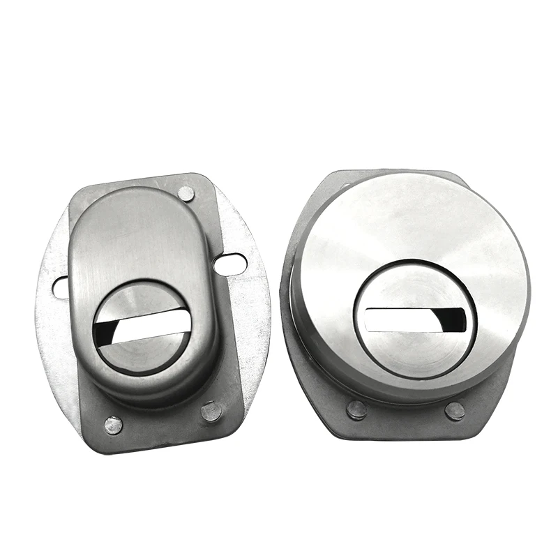 Door Lock Cylinder Door Lock Accessories Stainless Steel Anti-Theft Lock Cylinder Lock Cap Lock Protector Key Hole Plug Universal Type Mechanical Cover