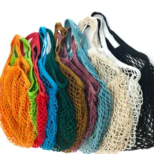 Handbag Tote Vegetable-Bag Grocery-Bags Short-Handle Mesh-String Organic-Organizer Fruit