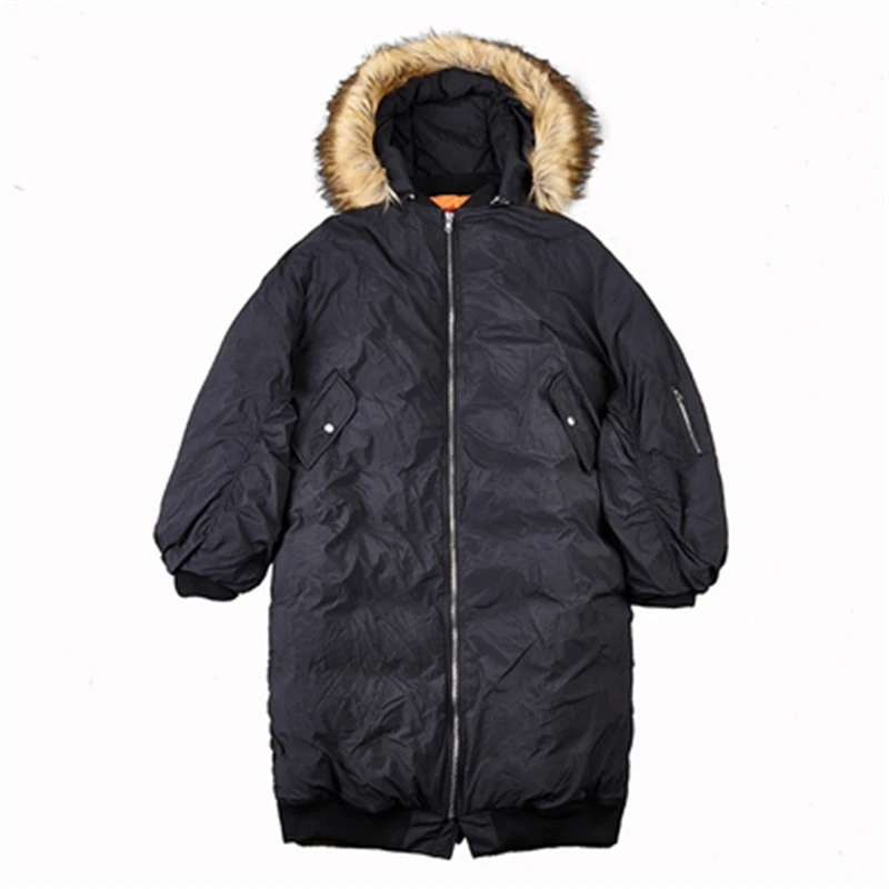 

2019 Free to Canada Men Winter Jacket Men Fashion Thick Warm Parkas Fur White Duck Down Coats Casual Man Waterproof Down J