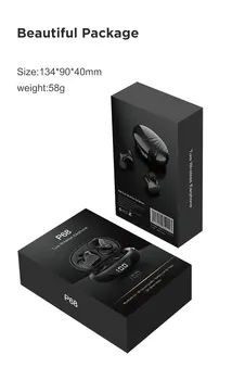 

LISTENVO P68 Bluetooth 5.0 IPX7 Waterproof Dustproof Earphones TWS Wireless Headphones LED Display Earbuds Touch Sport