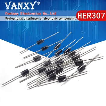 

100pcs Rectifier Diode 3A 800V DO-41 HER307