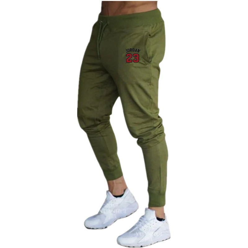 Джоггеры 23 брюки мужские Модные мужские штаны с принтом бокового шва для тренировок обтягивающие спортивные штаны мужские повседневные Леггинсы брюки