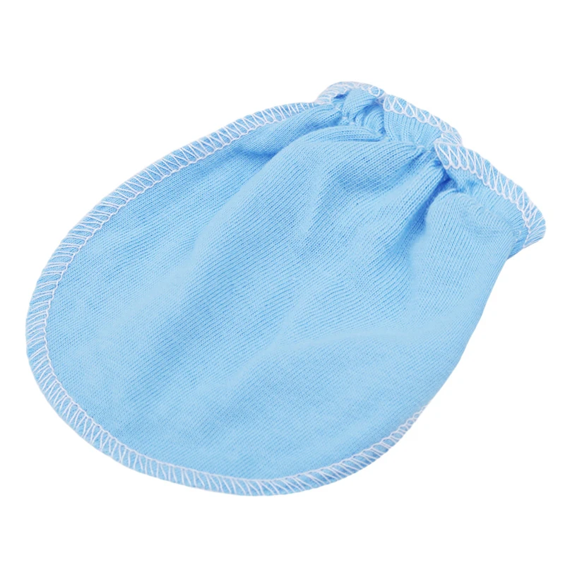 Light blue Детские варежки перчатки супер мягкие перчатки, комплект одежды для новорожденного мальчика и девочки безопасности царапин варежки Размеры 0-6 месяцев Детские аксессуары 3 шт./компл - Цвет: Light blue