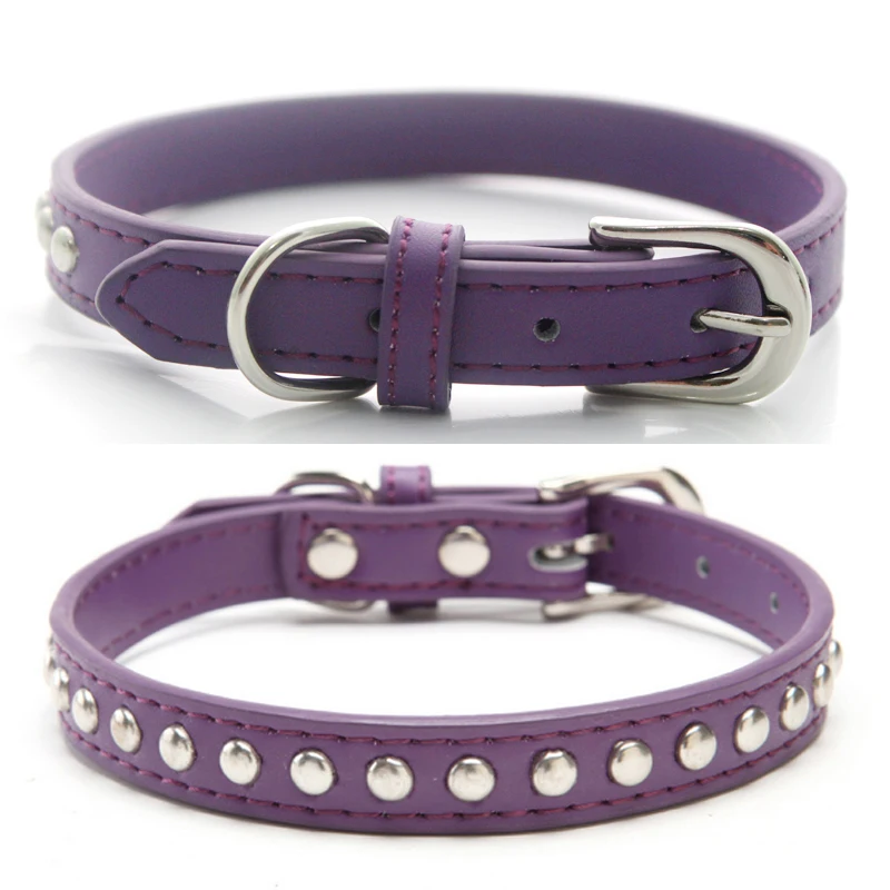 

Pet Dog Collar Bling Leather Dog Collar Diamante Pet Collars