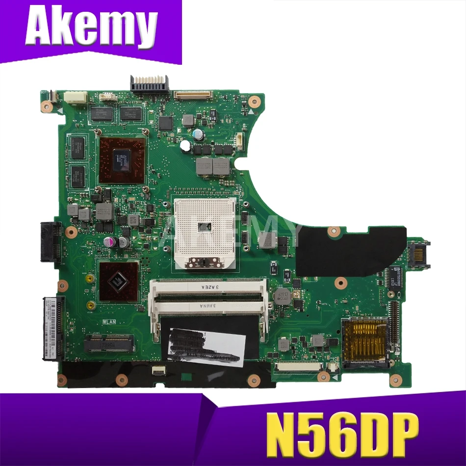 AKEMY For n56dp notebook motherboard for asus n56d hd7730 2gb mainboard rev: 2.0 216-0834065 ddr3 100% tested | Компьютеры и офис